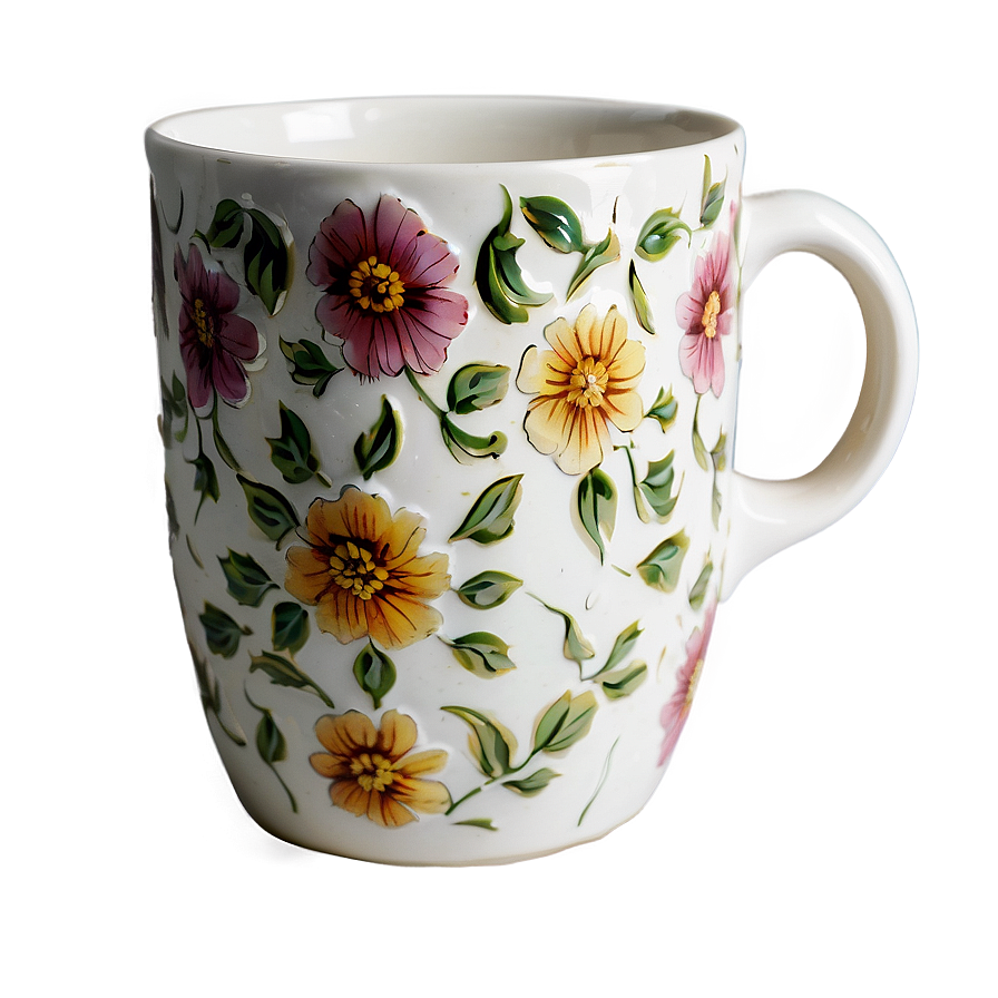 Vintage Porcelain Mug Png 05242024 PNG Image