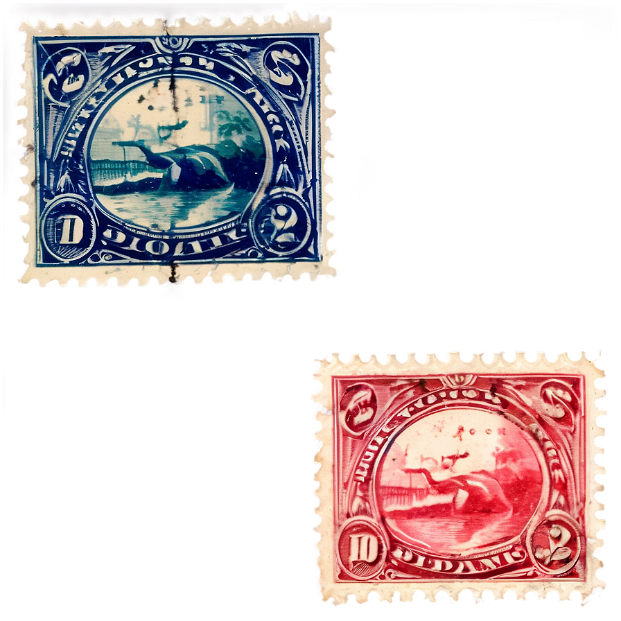 Vintage Postage Stamp Png 06122024 PNG Image