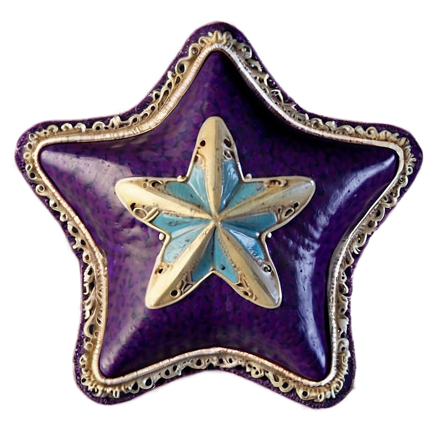 Vintage Purple Star Png 74 PNG Image