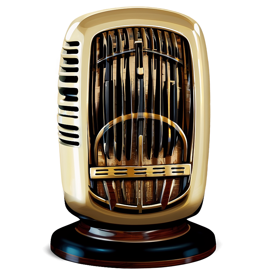 Vintage Radio Microphone Png Qcv75 PNG Image