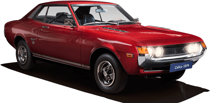 Vintage Red Toyota Celica1974 Sports Car PNG Image