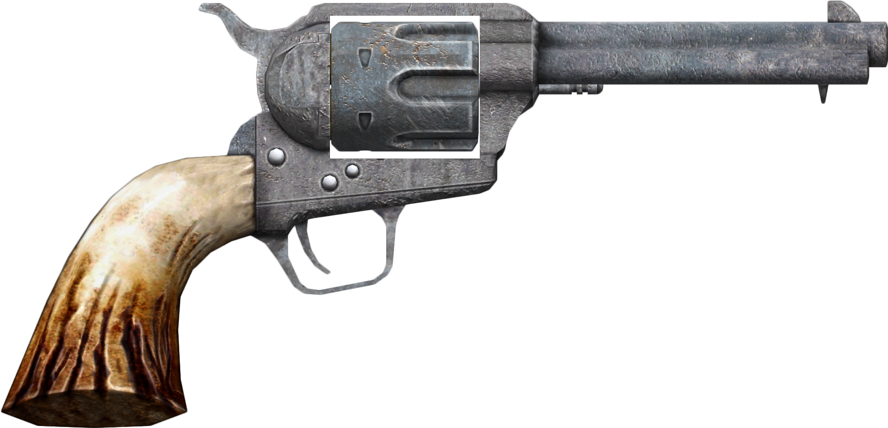 Vintage Revolver Isolated PNG Image