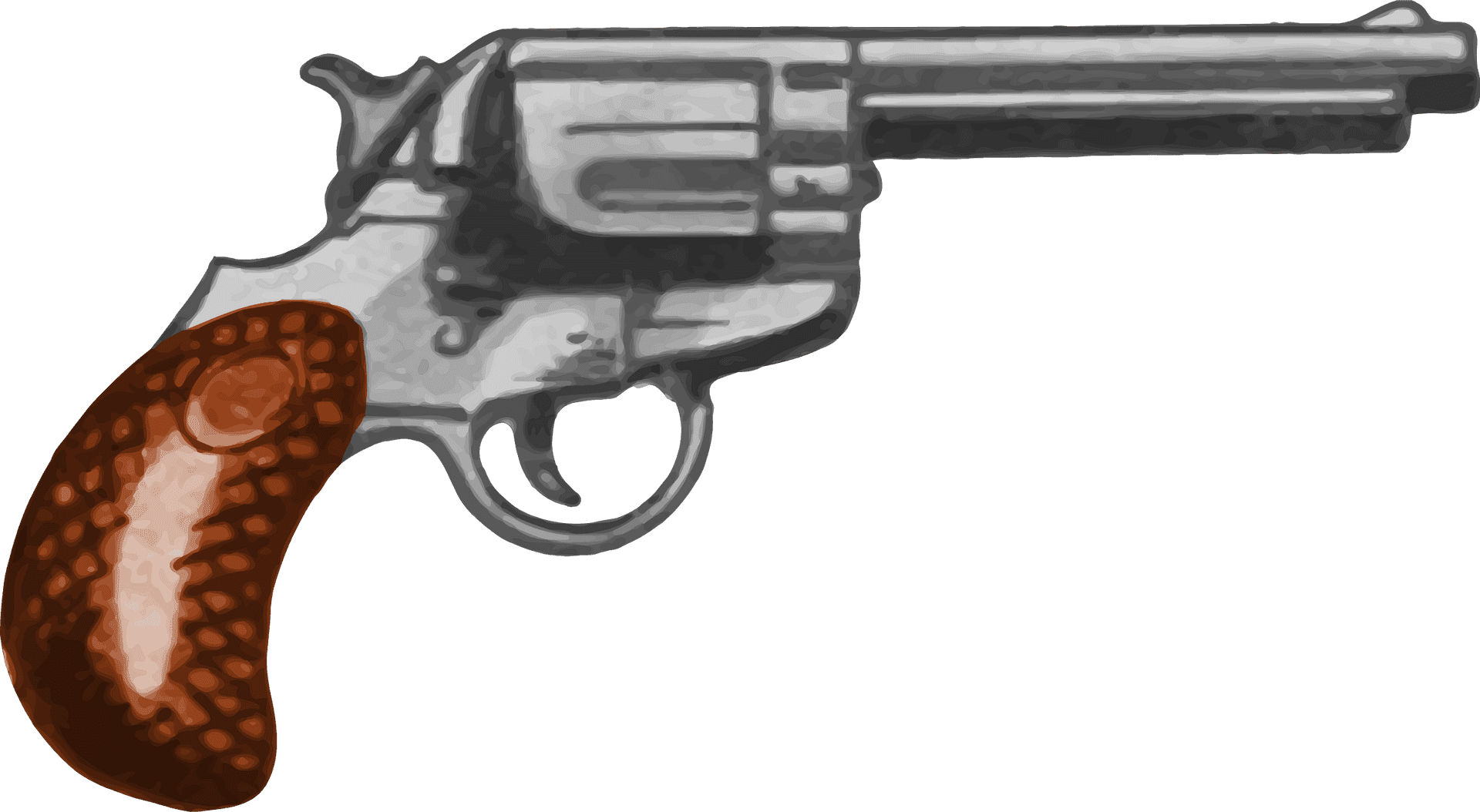 Vintage Revolver Side View PNG Image