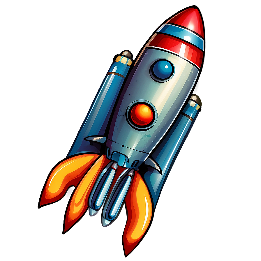 Vintage Rocket Png Mkl PNG Image