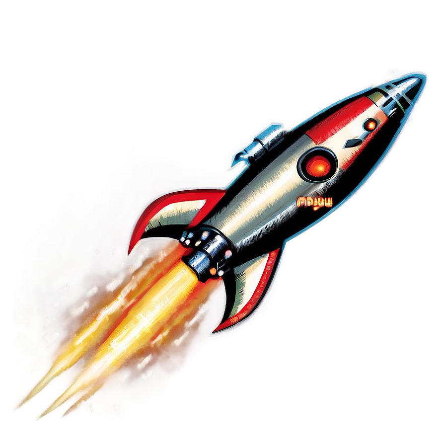 Vintage Rocket Png Nnj11 PNG Image