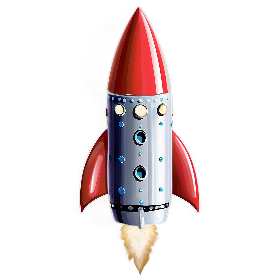 Vintage Rocketship Png Kso PNG Image