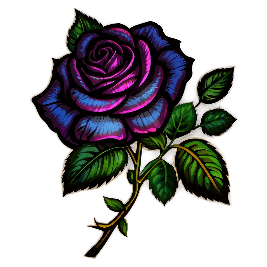 Vintage Rose Emblem Png 95 PNG Image