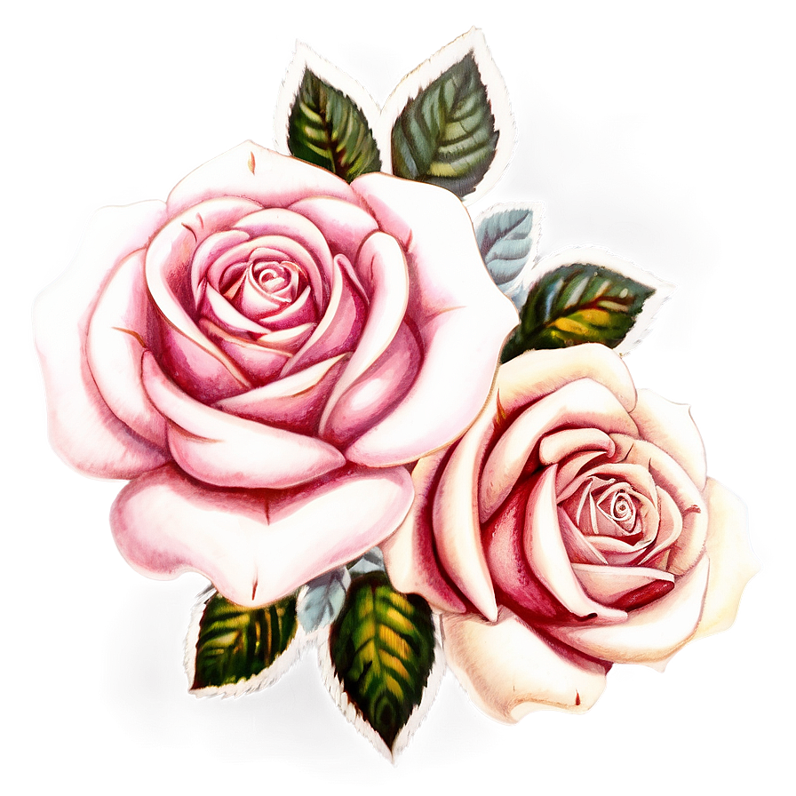 Vintage Rose Memory Png Hxt PNG Image