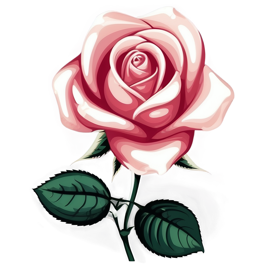 Vintage Rose Vector Graphic Png Vtp PNG Image