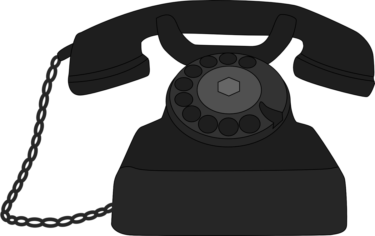 Vintage Rotary Phone Clipart PNG Image