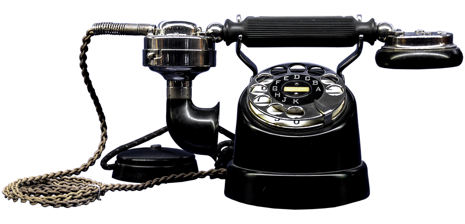 Vintage Rotary Telephone PNG Image