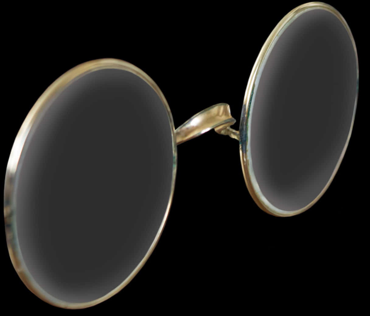 Vintage Round Glasses Isolated PNG Image