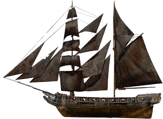 Vintage Sailing Ship Transparent Background PNG Image