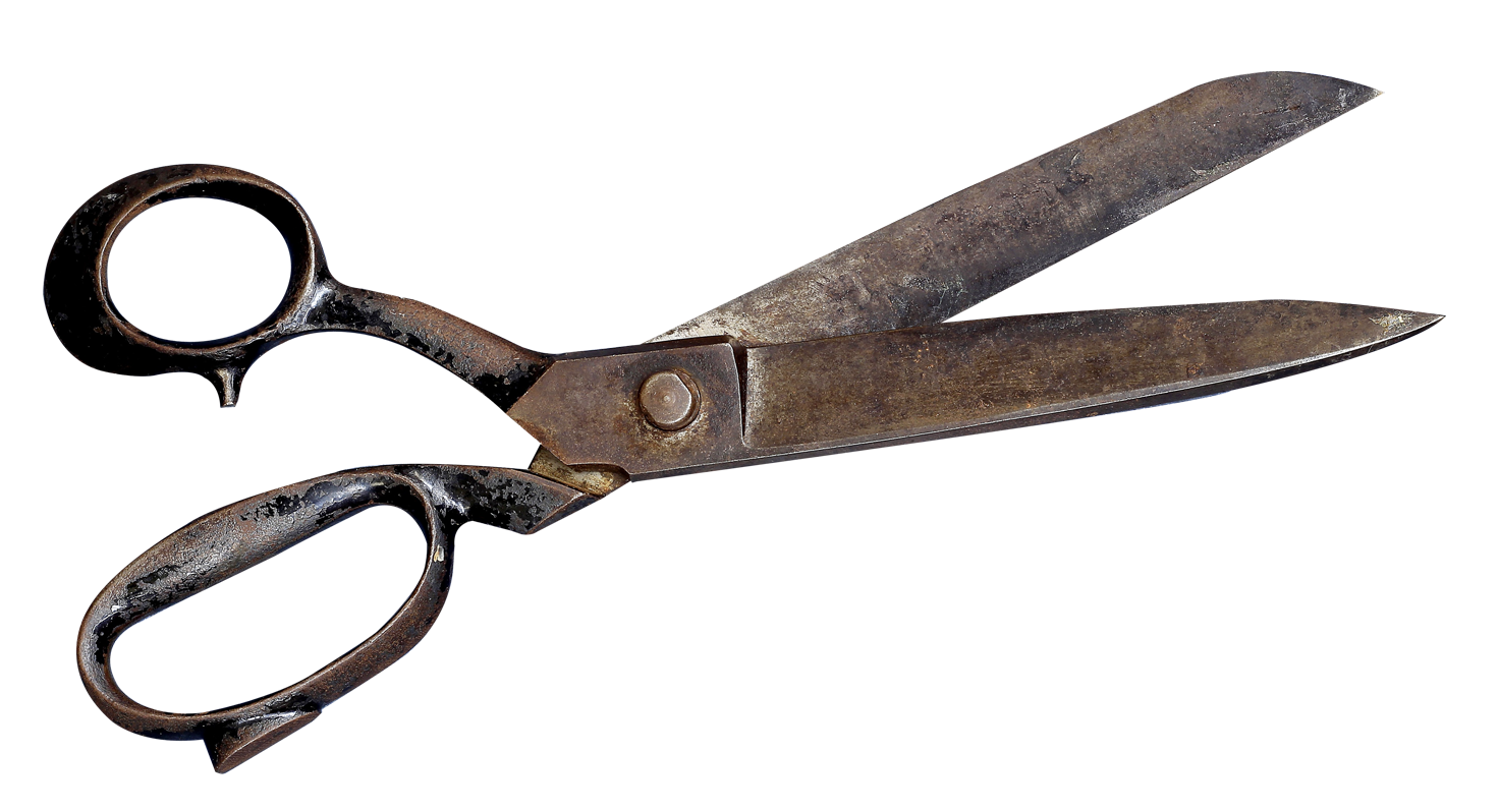 Vintage Scissors Isolated PNG Image