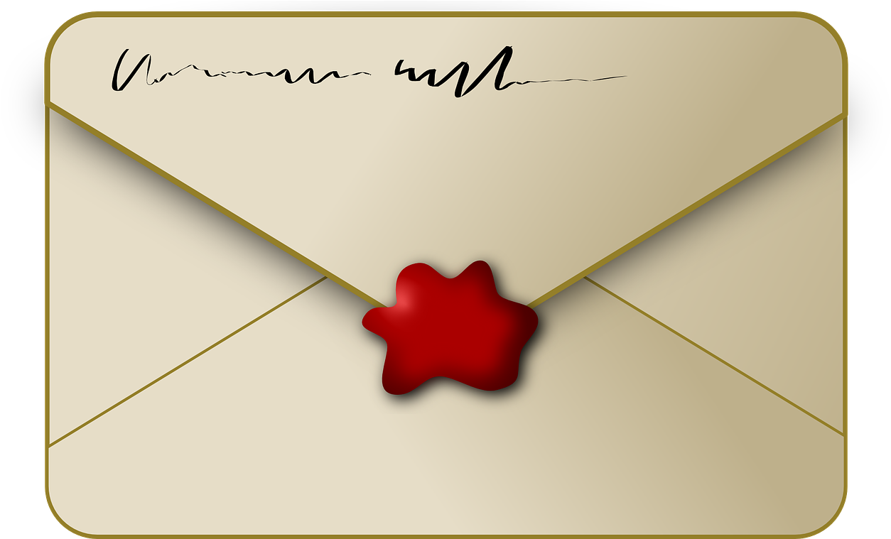 Vintage Sealed Envelope PNG Image