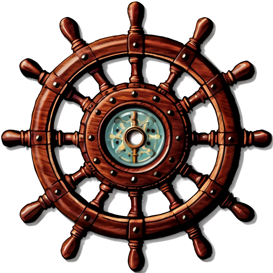 Vintage Ship Steering Wheel Png Imu PNG Image