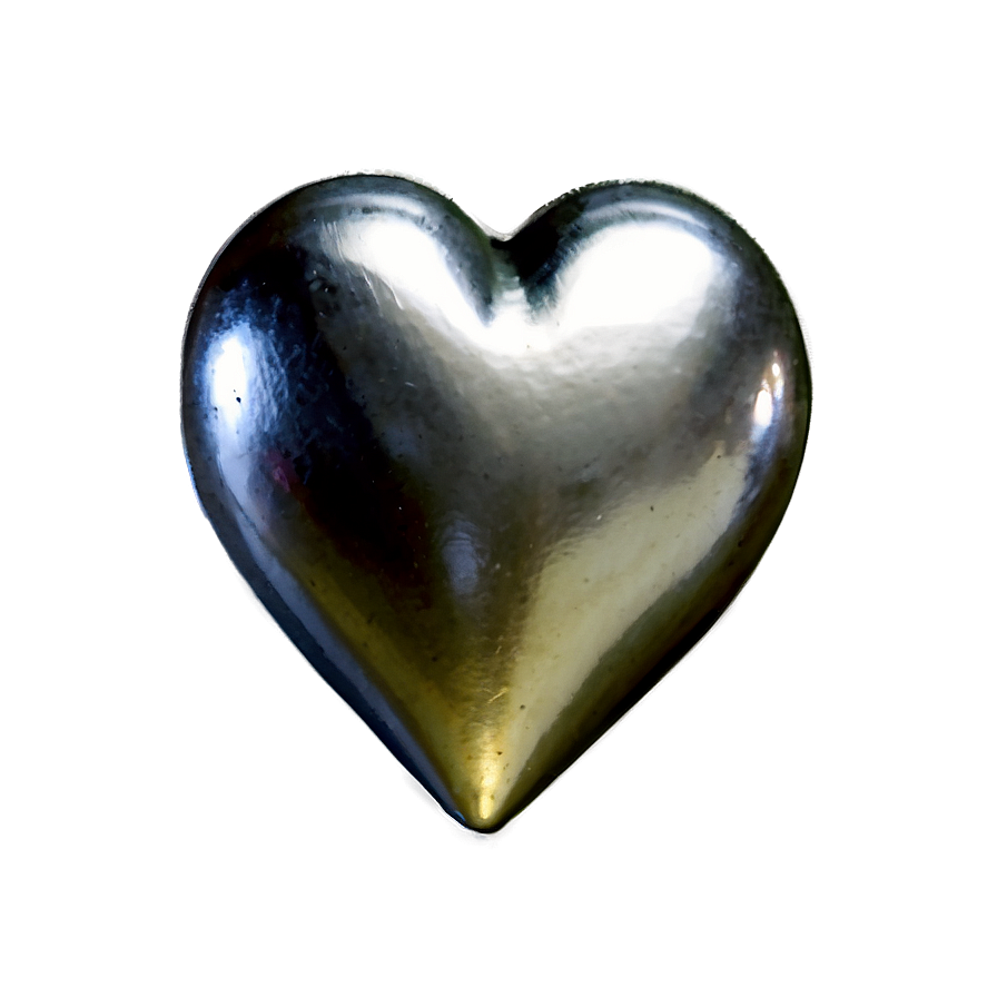 Vintage Silver Heart Png 48 PNG Image