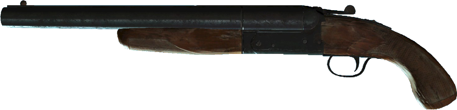 Vintage Single Barrel Shotgun PNG Image