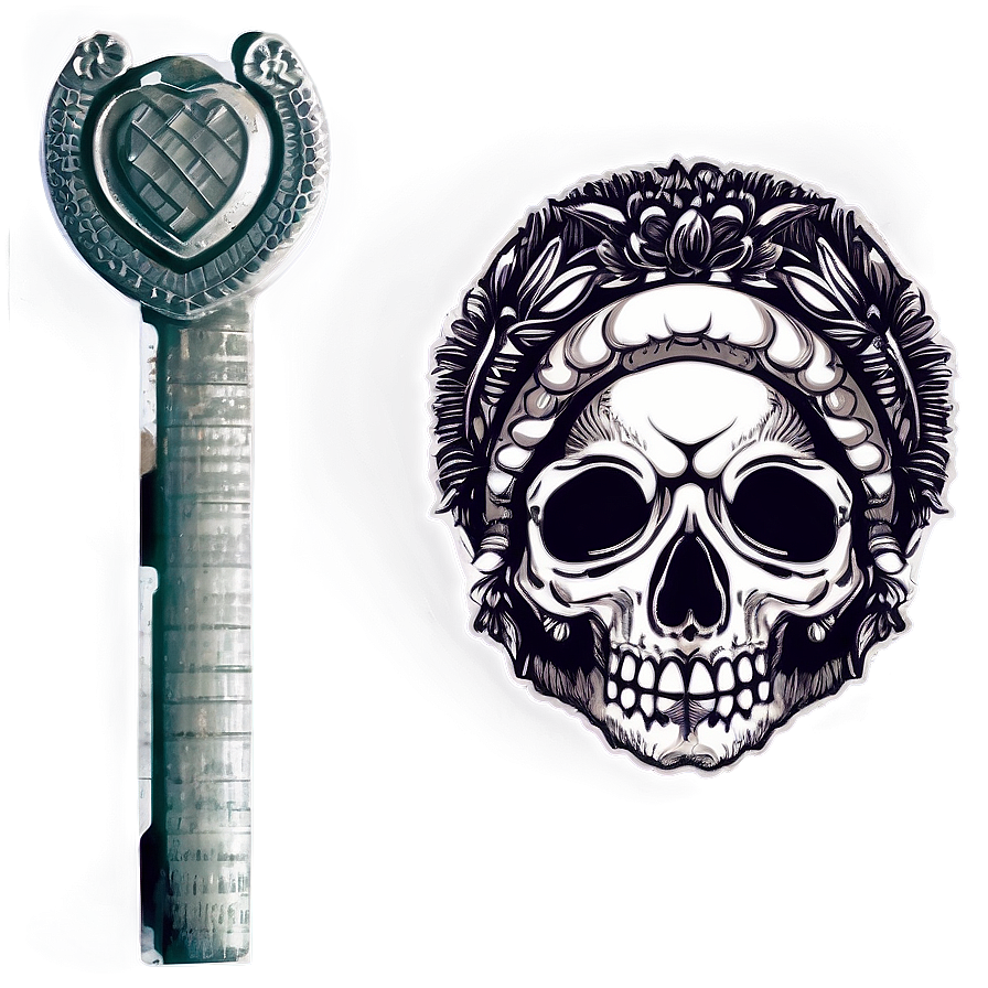 Vintage Skull Graphic Png D PNG Image