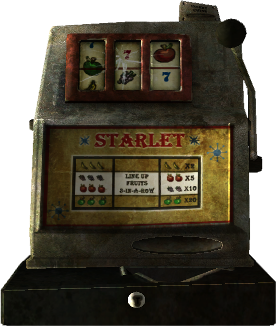 Vintage Slot Machine3 D Model PNG Image