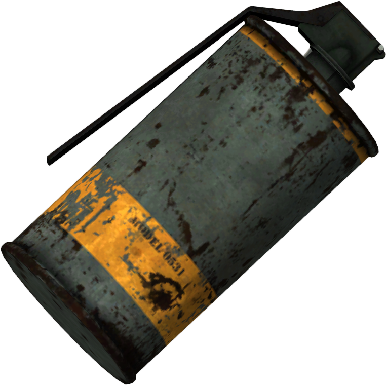 Vintage Smoke Grenade PNG Image