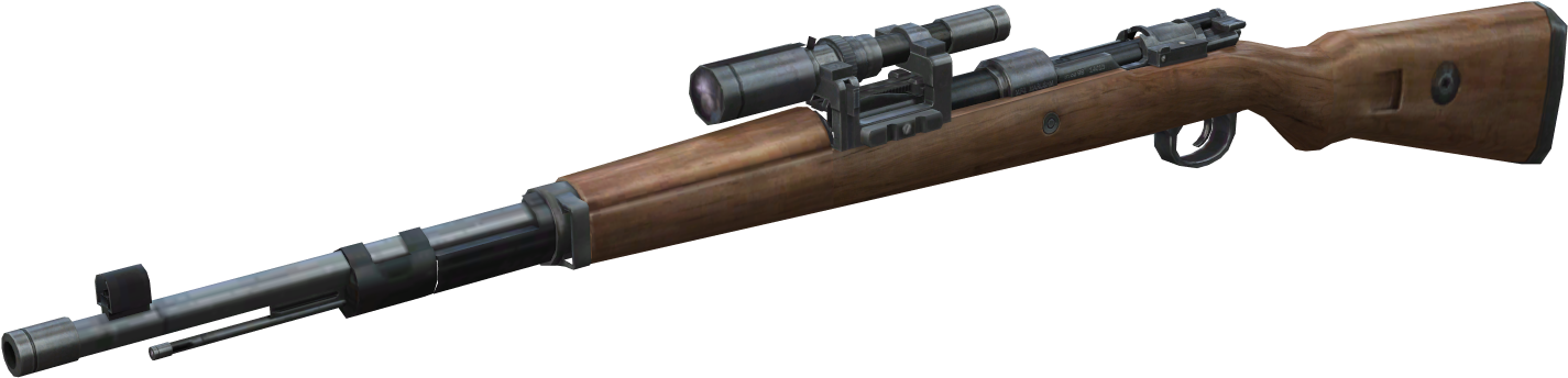 Vintage Sniper Riflewith Scope PNG Image