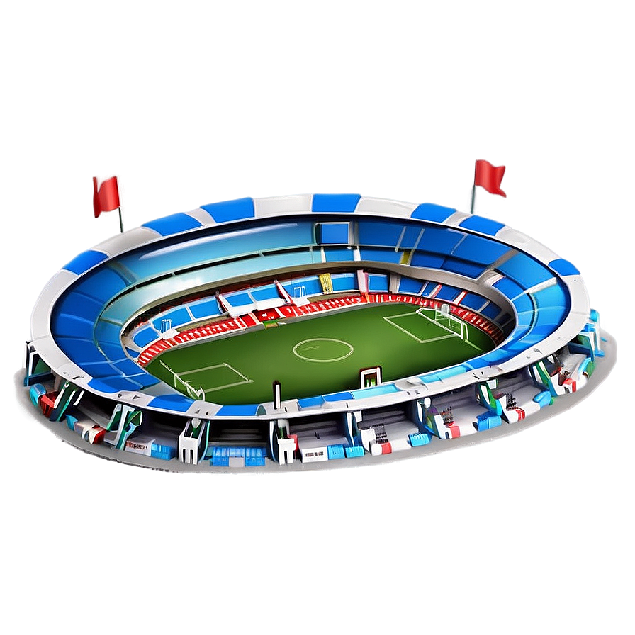 Vintage Soccer Stadium Architecture Png 06252024 PNG Image