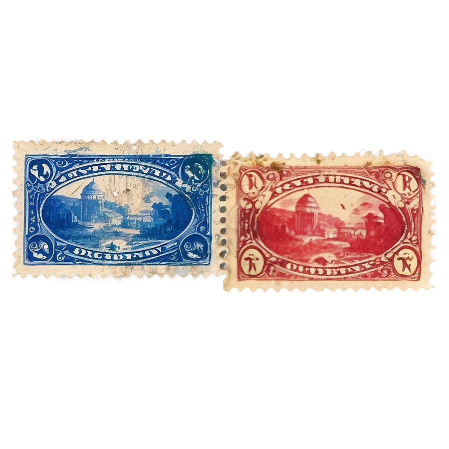 Vintage Stamp Abstract Png Mkn97 PNG Image