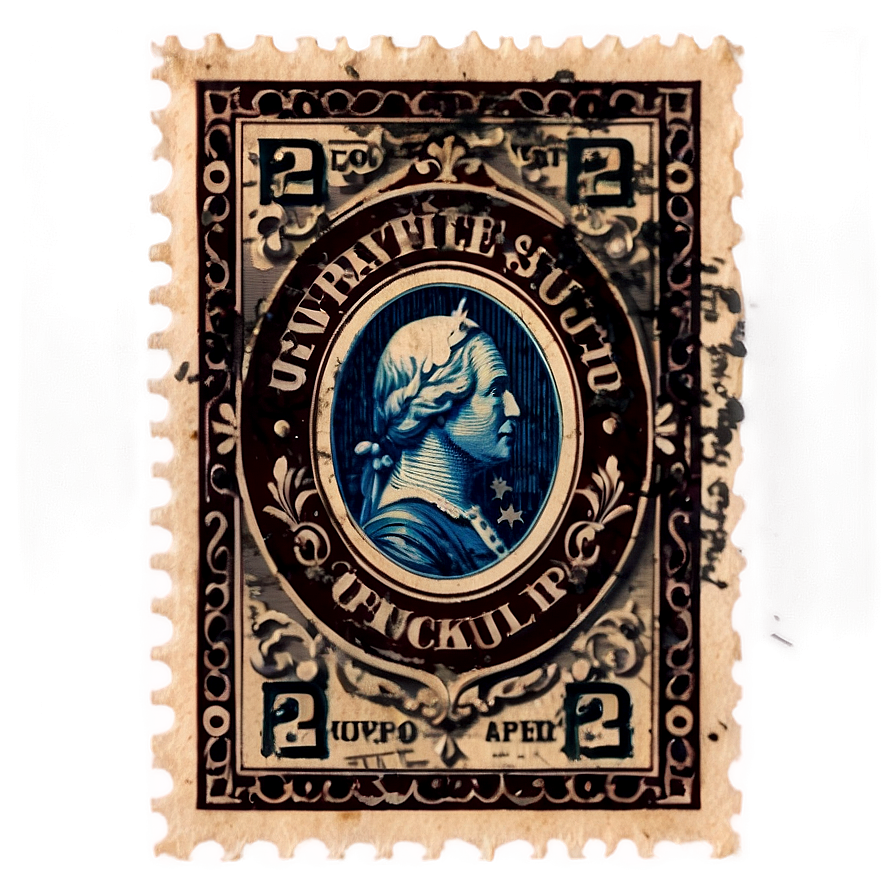 Vintage Stamp Mockup Png Ymy73 PNG Image