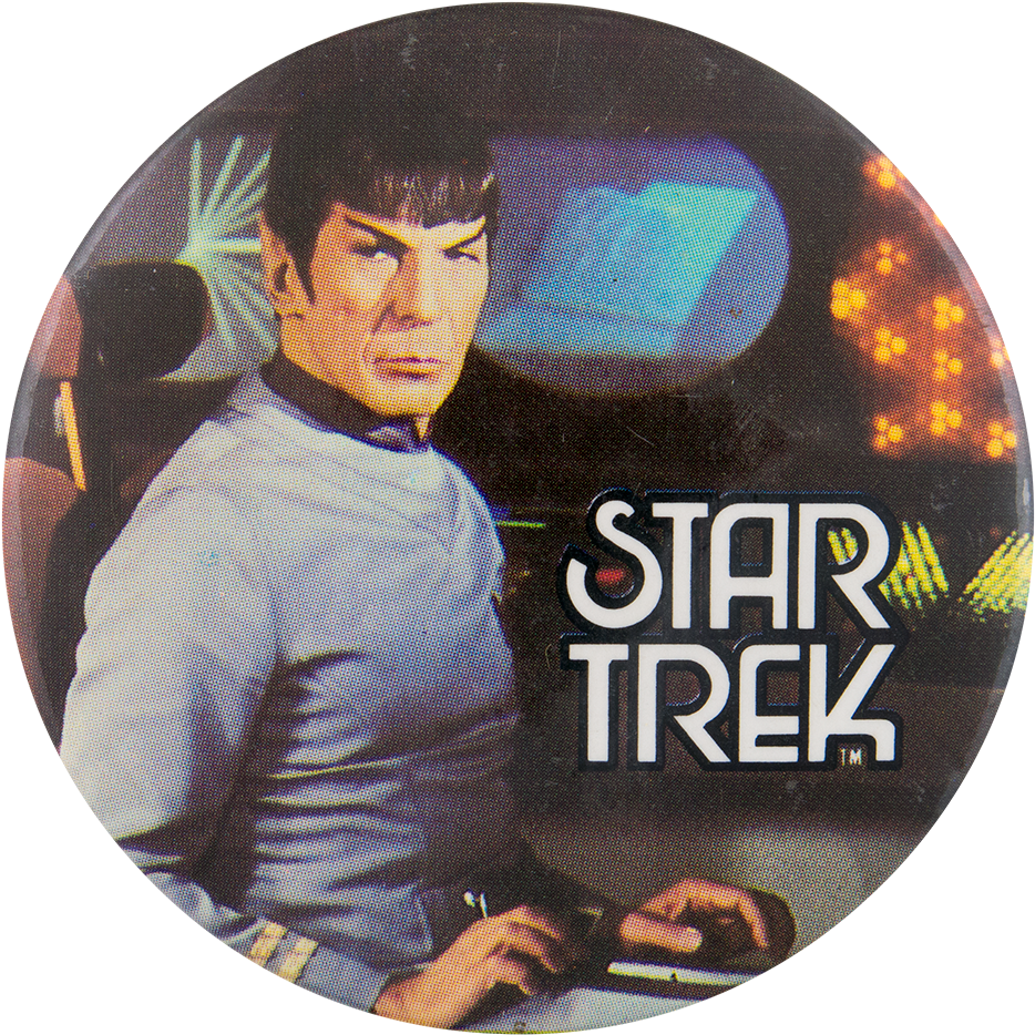 Vintage Star Trek Spock Graphic PNG Image