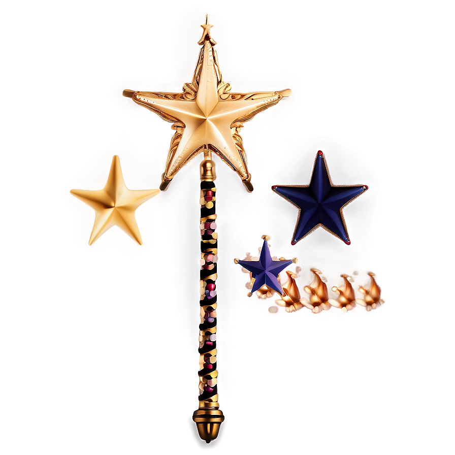 Vintage Star Wand Png Uhf36 PNG Image