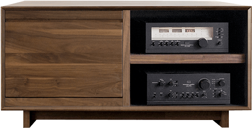 Vintage Stereo Cabinet PNG Image