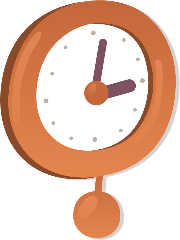 Vintage Style Alarm Clock Illustration PNG Image