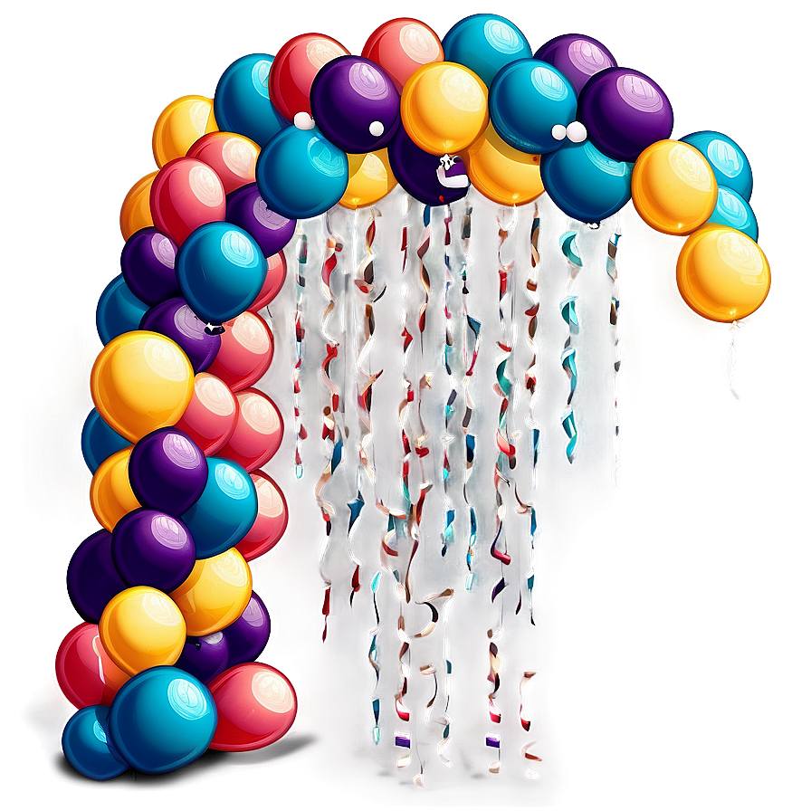 Vintage Style Balloon Arch Png 78 PNG Image