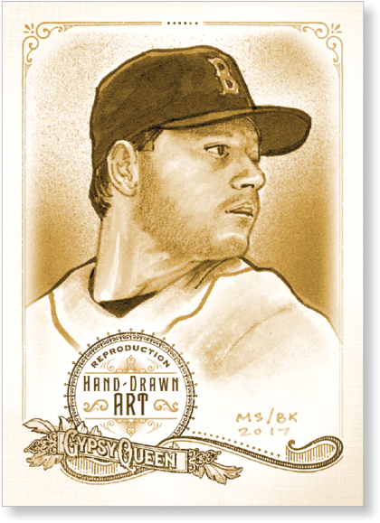 Vintage Style Baseball Card Illustration PNG Image