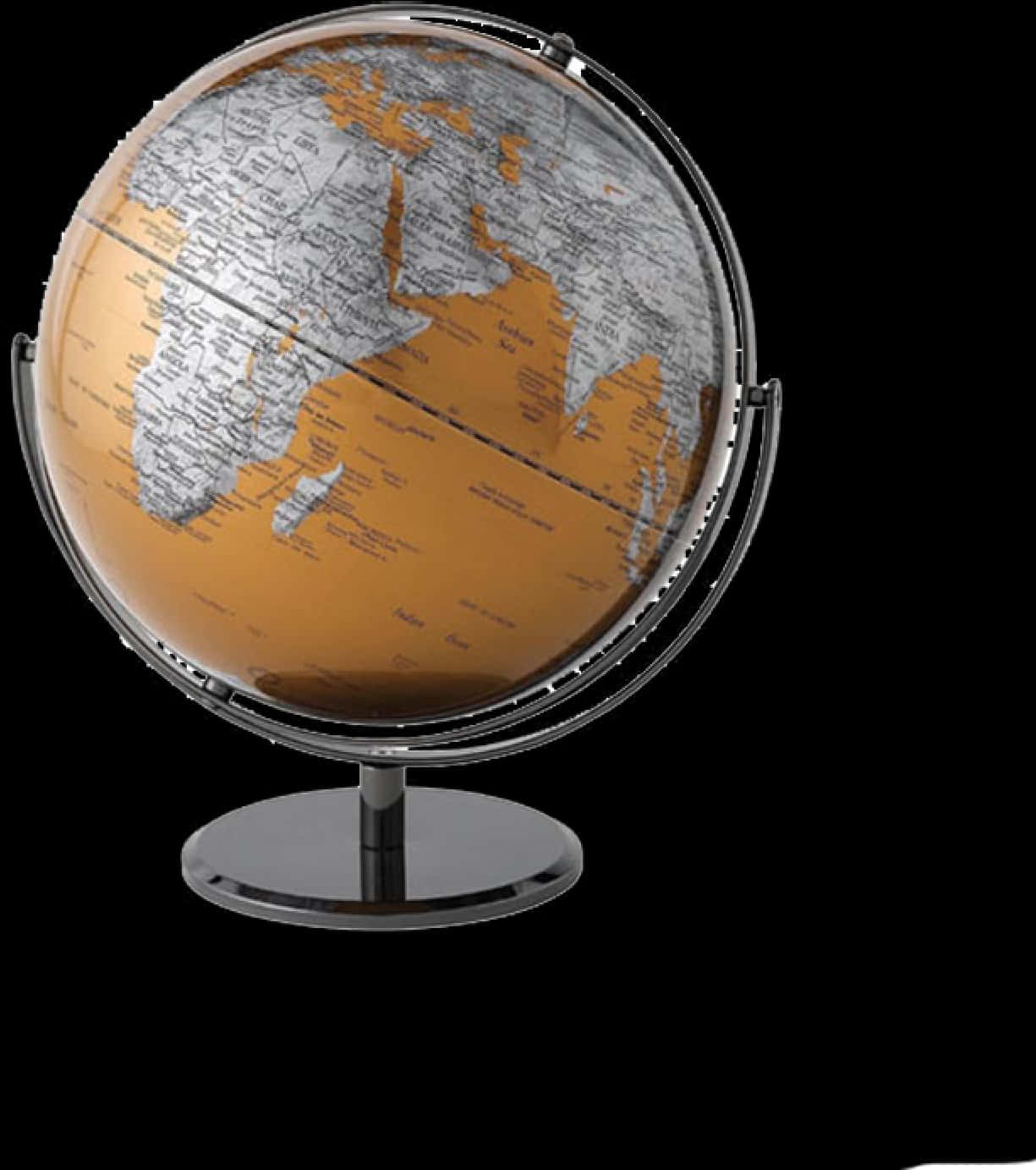 Vintage Style Desk Globe PNG Image