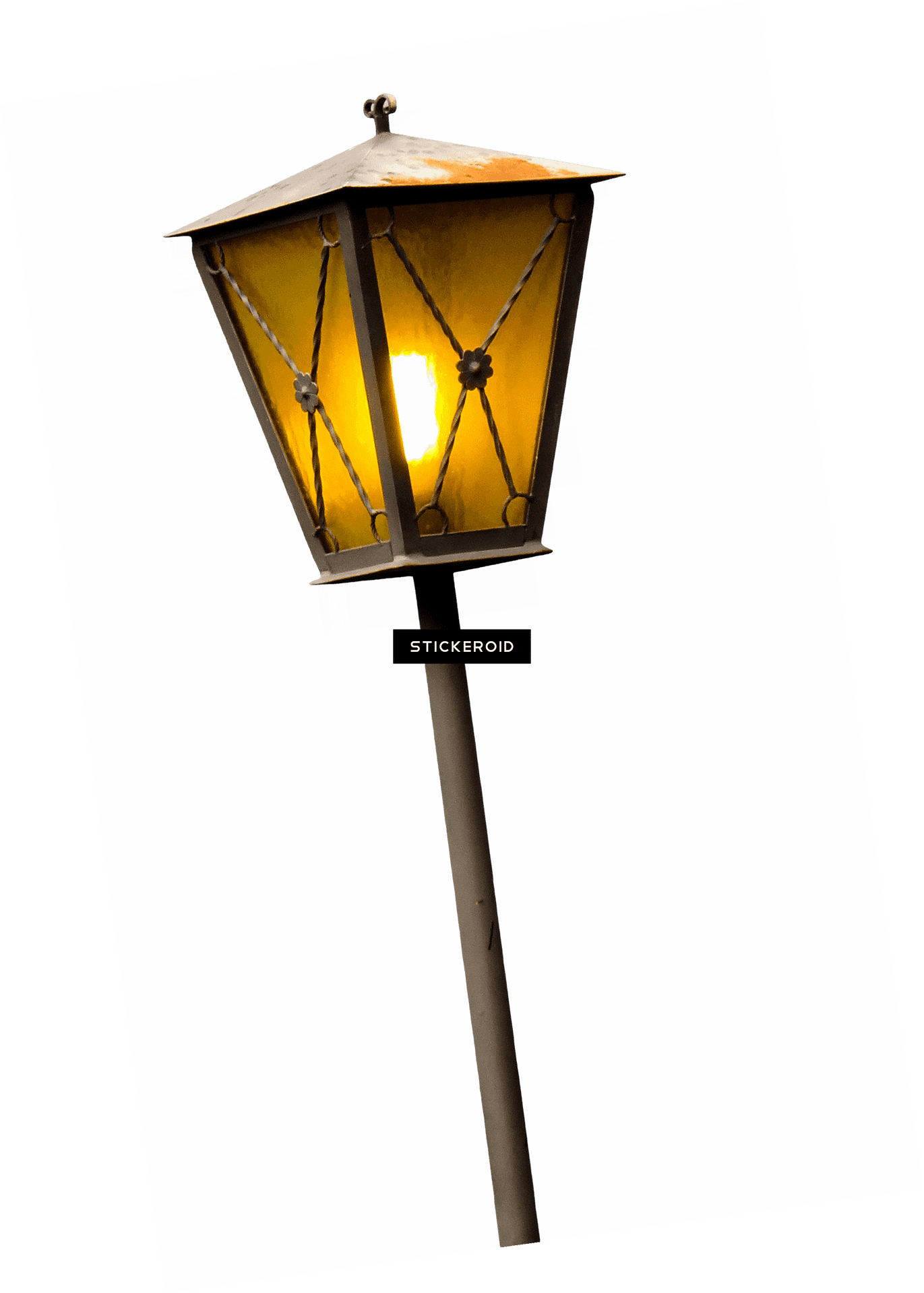 Vintage Style Street Lamp PNG Image