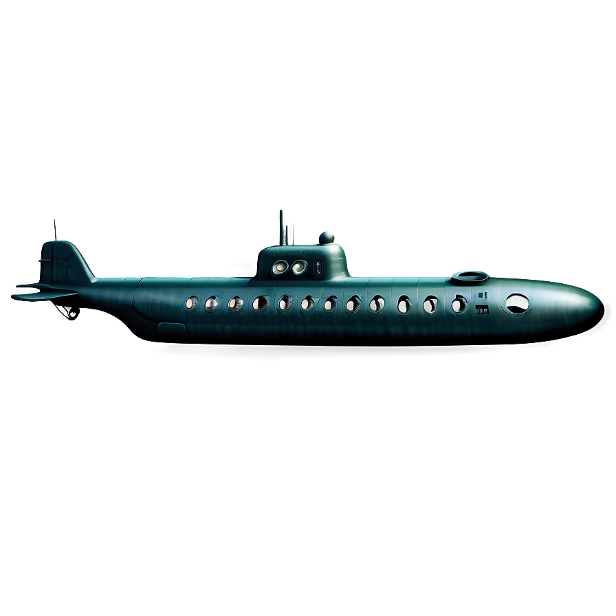 Vintage Submarine Design Png Hmt PNG Image