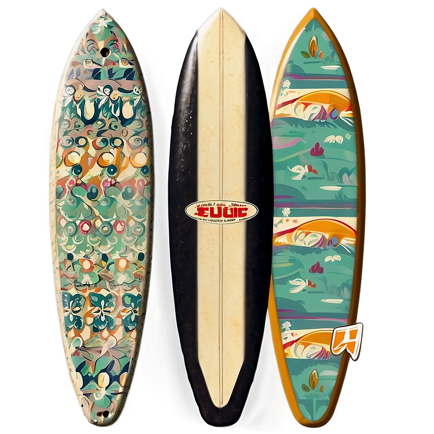 Vintage Surfboard Picture Png Msu PNG Image