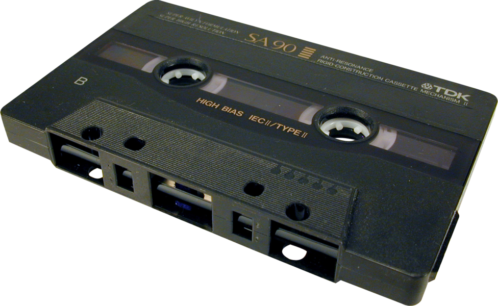 Vintage T D K S A90 Cassette Tape PNG Image