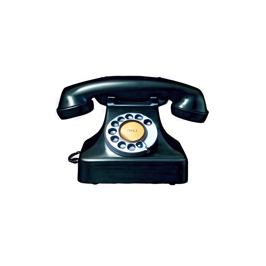 Vintage Telephone On Desk Png 24 PNG Image