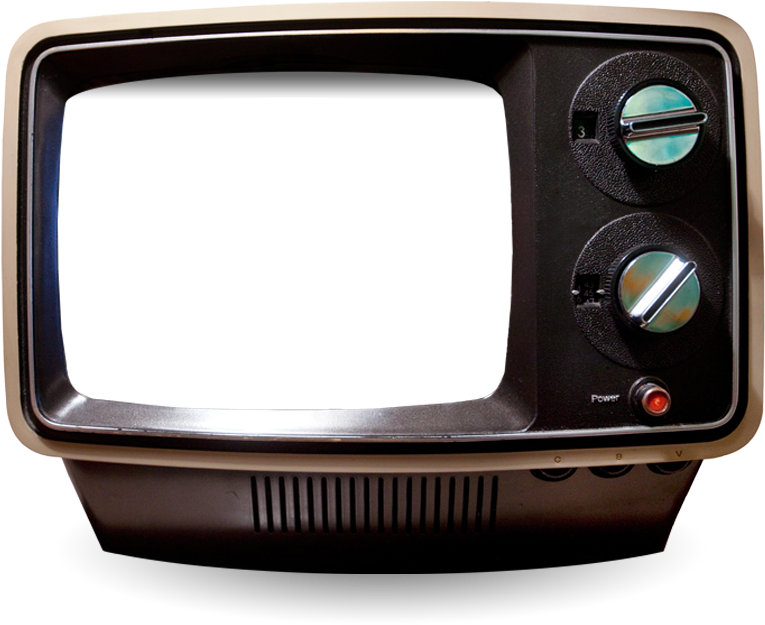 Vintage Television Frame PNG Image