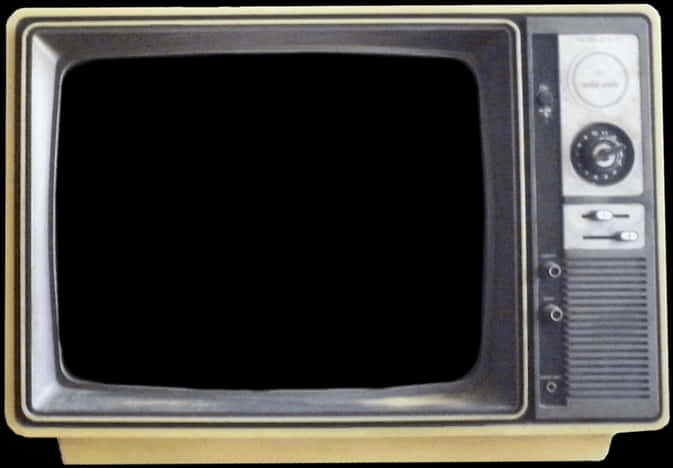 Vintage Television Set PNG Image