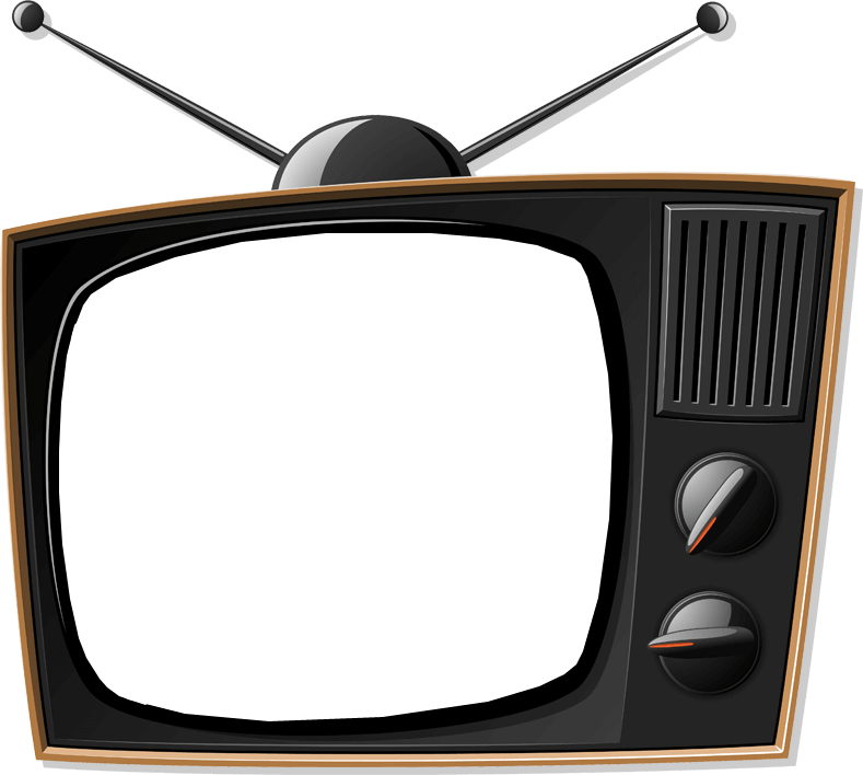 Vintage Television Set PNG Image