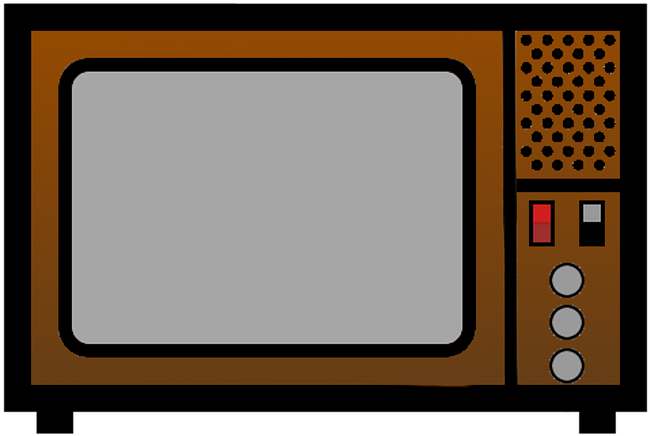 Vintage Television Vector Illustration PNG Image