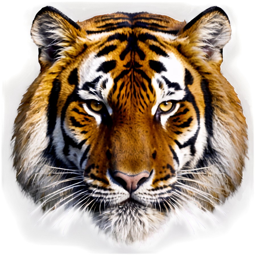 Vintage Tiger Face Portrait Png Rdm PNG Image