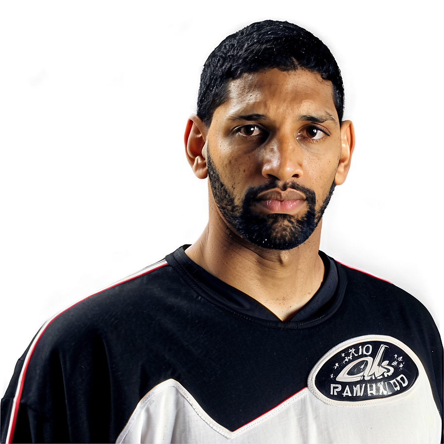 Vintage Tim Duncan Portrait Png Oxo15 PNG Image