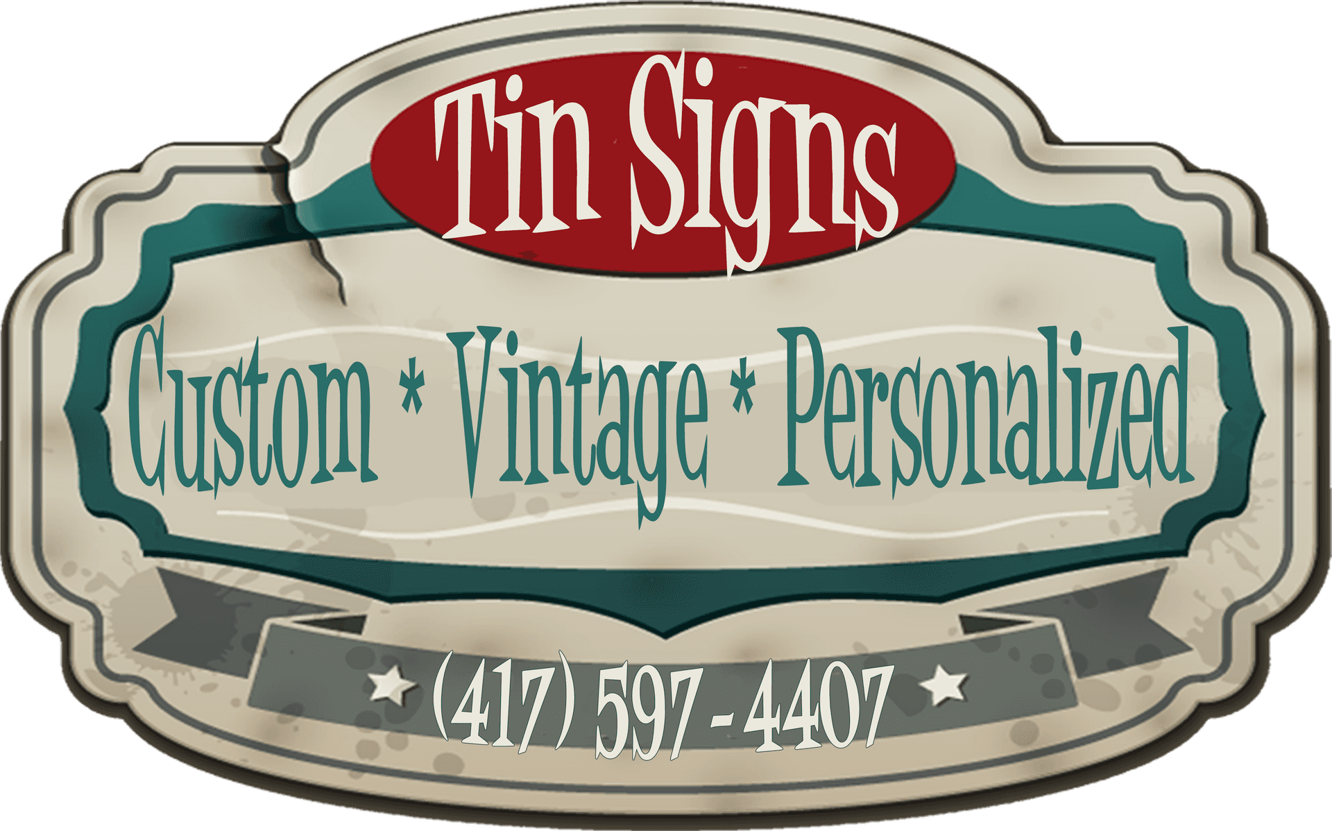 Vintage Tin Signs Custom Personalized Advertisement PNG Image