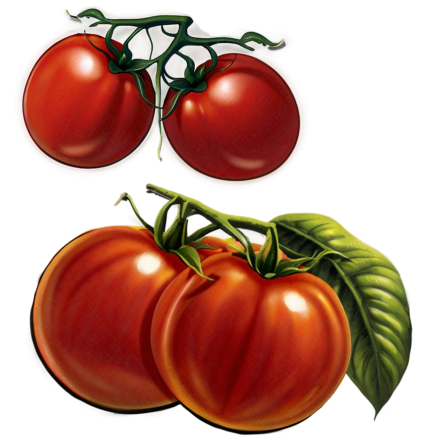 Vintage Tomato Illustration Png 45 PNG Image