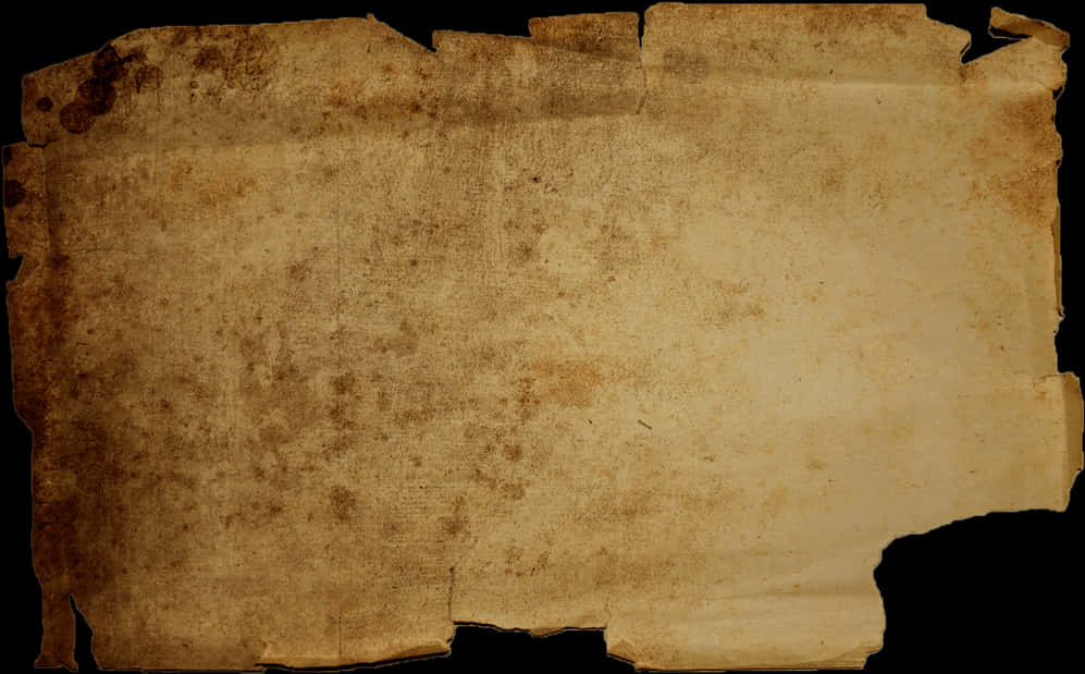 Vintage Torn Paper Texture PNG Image